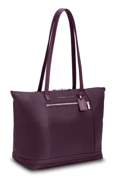 Briggs & Riley Rhapsody Expandable Tote In Plum