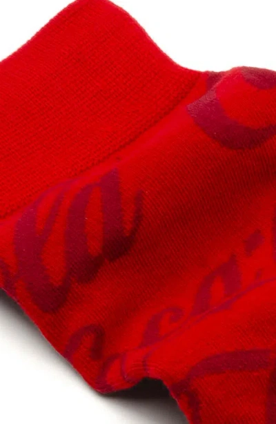 Cufflinks, Inc . Diet Coke Crew Socks In Red