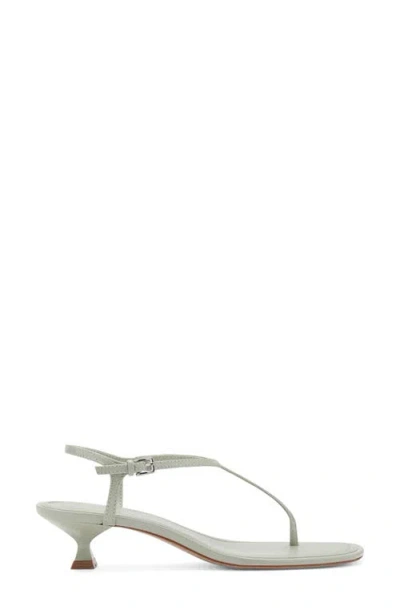 Mango T-strap Sandal In Pastel Green