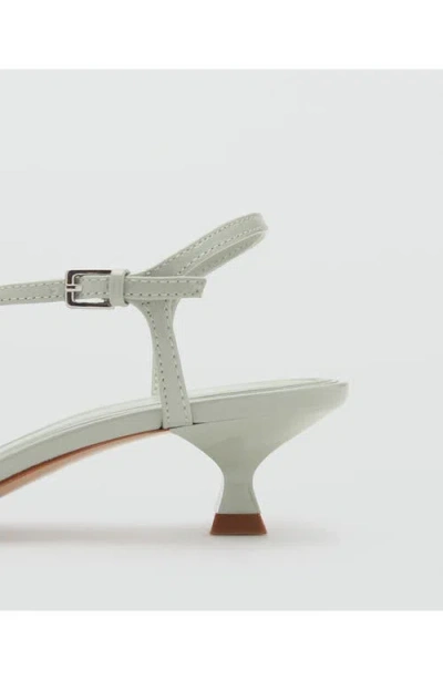 Mango T-strap Sandal In Pastel Green