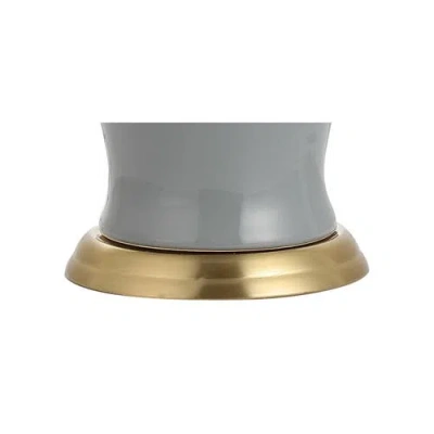 Jonathan Y Julian Traditional Classic Ceramic Urn Led Table Lamp In Gray