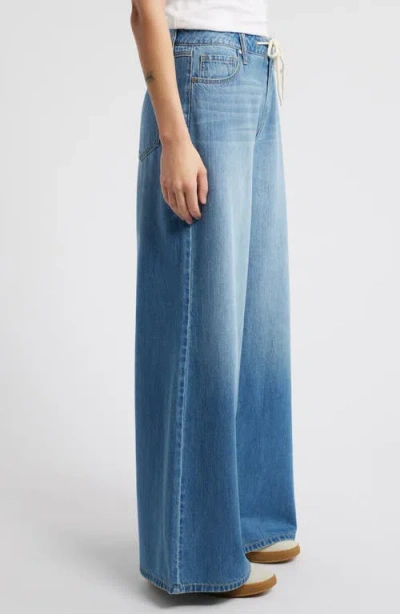 1822 Denim Drawstring High Waist Wide Leg Jeans In Yonkers