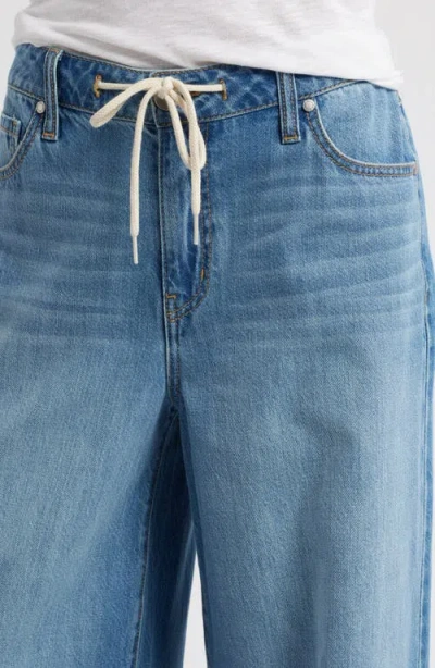 1822 Denim Drawstring High Waist Wide Leg Jeans In Yonkers