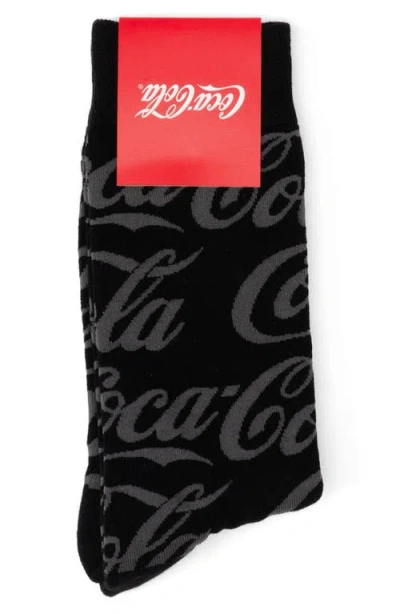Cufflinks, Inc . Coke Crew Socks In Black
