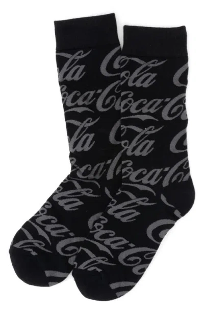 Cufflinks, Inc . Coke Crew Socks In Black