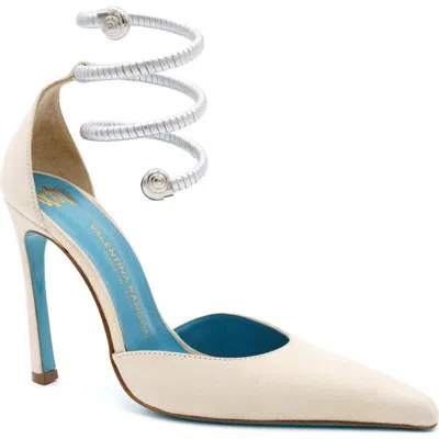 Valentina Rangoni Regale Ankle Ornament Pump In Marmo