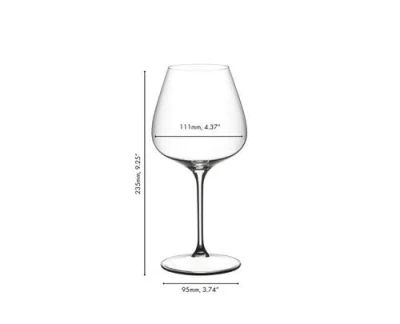 Riedel Grape@ Pinot Noir / Nebbiolo/ Aperitivo Glass, Set Of 2, 26.5 Ounce In Clear