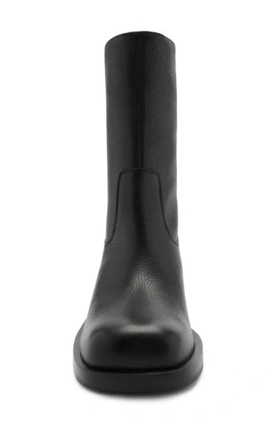 Mango Square Toe Boot In Black
