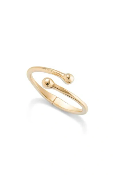 Unode50 18k Gold-plated Bangle Bracelet With Inner Spring In Gold