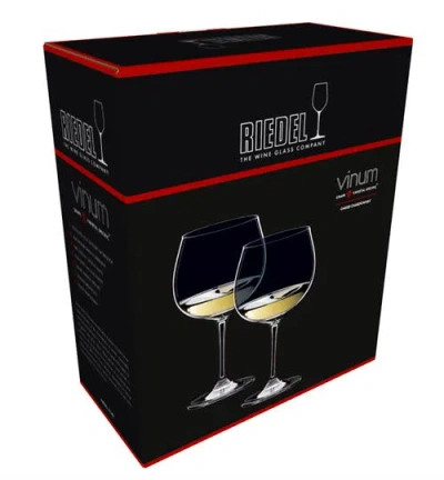 Riedel Vinum Oaked Chardonnay Wine Glass, Set Of 2 In Clear