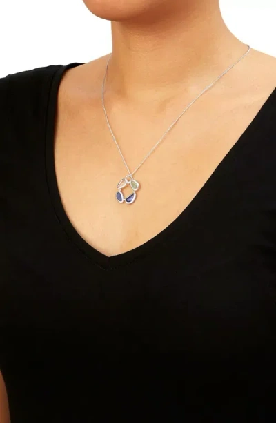 Uncommon Goods New Beginnings Sea Glass Necklace In Light Blue