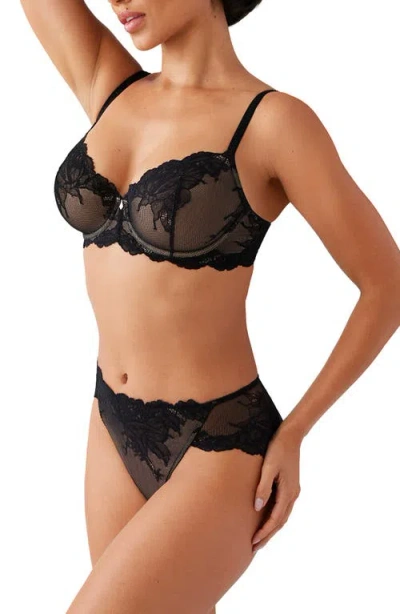Wacoal Vivid Attraction High Cut Briefs In Black