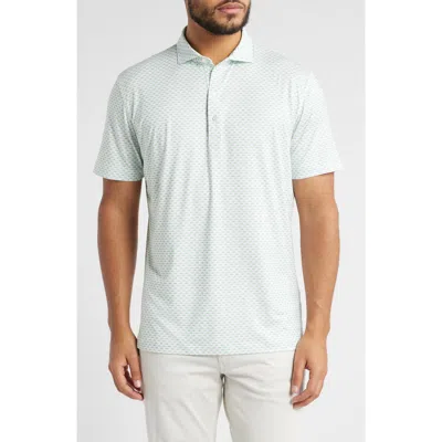 Johnnie-o Mint Julep Performance Golf Polo In White
