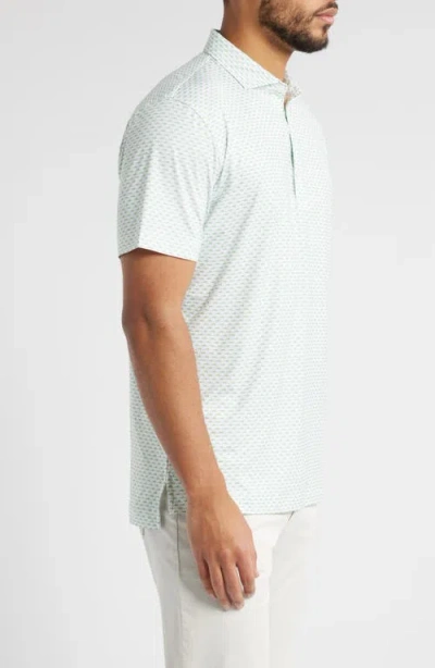 Johnnie-o Mint Julep Performance Golf Polo In White