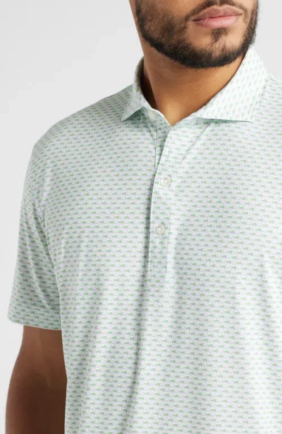Johnnie-o Mint Julep Performance Golf Polo In White