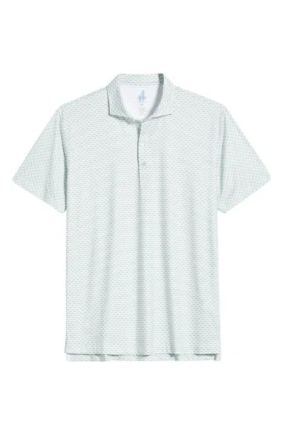 Johnnie-o Mint Julep Performance Golf Polo In White