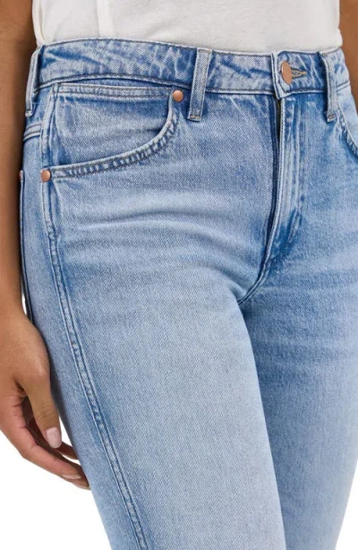 Wrangler Wrancher High Waist Bootcut Jeans In Frosty Silver