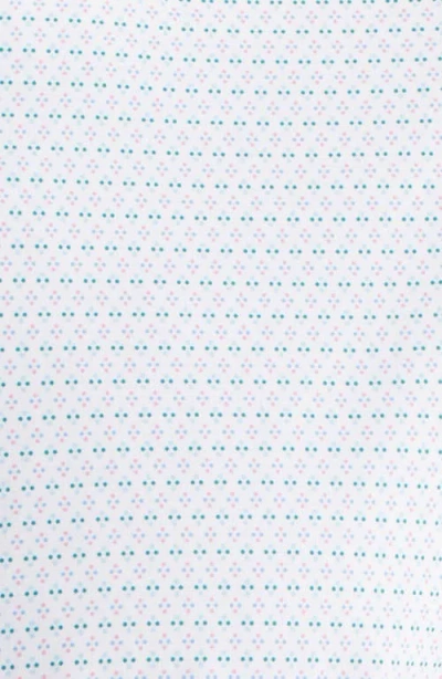 Mizzen + Main Mizzen+main Leeward Trim Fit Micropattern Stretch Button-up Shirt In White Multi Mark