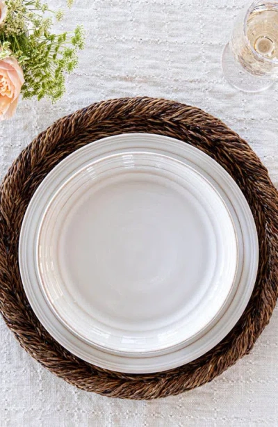 Juliska Bilbao Dessert/salad Plate In Whitewash