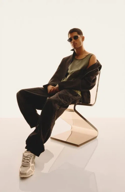 Quay Anyways 56mm Round Sunglasses In Gold/smoke