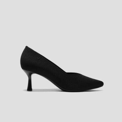 Vivaia Pointed-toe Mid Heels In Black
