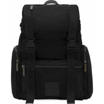 Lanvin Curb Backpack In Recycled Nylon In Black