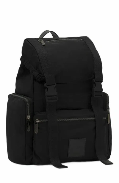 Lanvin Curb Backpack In Recycled Nylon In Black