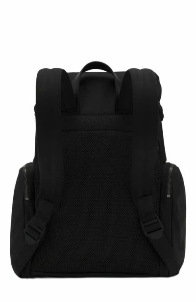 Lanvin Curb Backpack In Recycled Nylon In Black