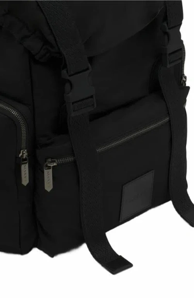 Lanvin Curb Backpack In Recycled Nylon In Black