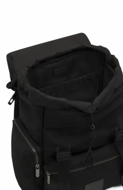 Lanvin Curb Backpack In Recycled Nylon In Black