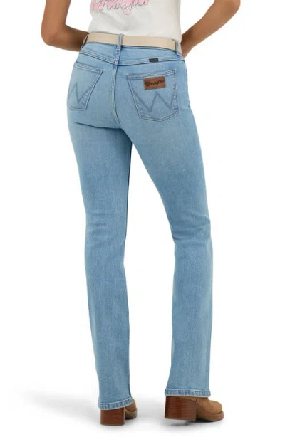 Wrangler High Waist Bootcut Jeans In Dune