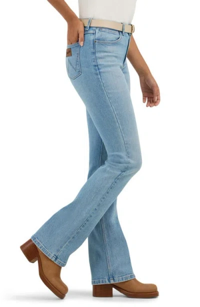 Wrangler High Waist Bootcut Jeans In Dune