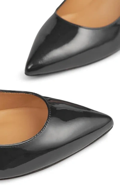 Lk Bennett Floret Pointed Toe Pump In Black Smooth