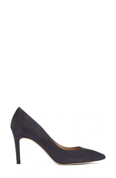Lk Bennett Floret Pointed Toe Pump In Navy