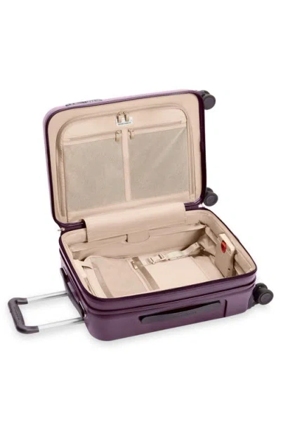 Briggs & Riley Sympatico 3.0 Global Carry On Expandable Spinner Suitcase In Plum