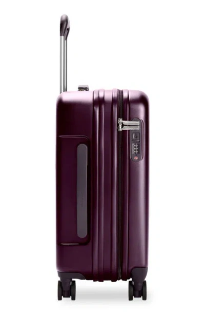 Briggs & Riley Sympatico 3.0 Global Carry On Expandable Spinner Suitcase In Plum
