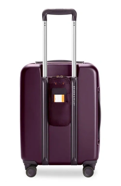 Briggs & Riley Sympatico 3.0 Global Carry On Expandable Spinner Suitcase In Plum