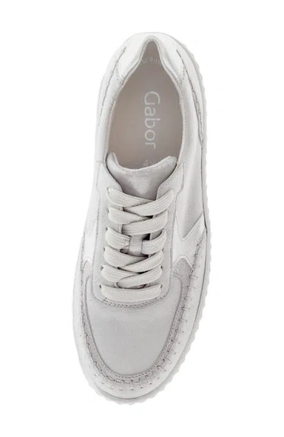 Gabor 63.204 Platform Sneaker In Light Grey