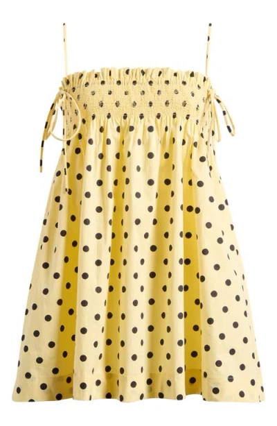 DAMSON MADDER DAMSON MADDER LILO POLKA DOT ORGANIC COTTON MINIDRESS 