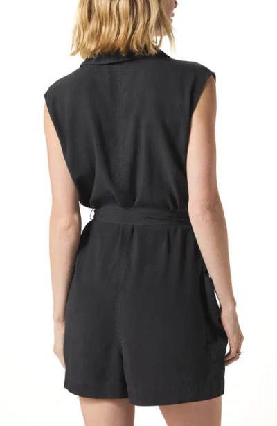 Splendid Alessi Sleeveless Belted Romper In Lead