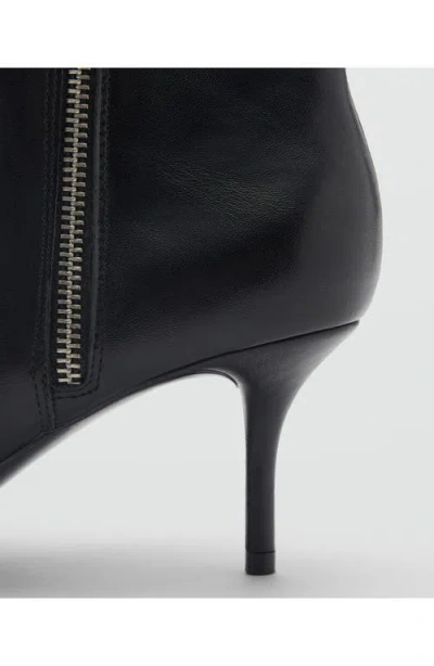 Mango Pointed Toe Bootie In Black