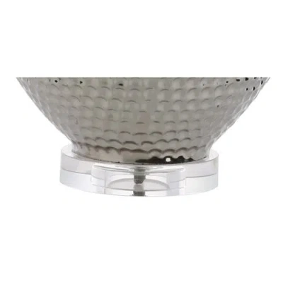 Jonathan Y Andrews 27" Ceramic Led Table Lamp, Chrome In Chrome