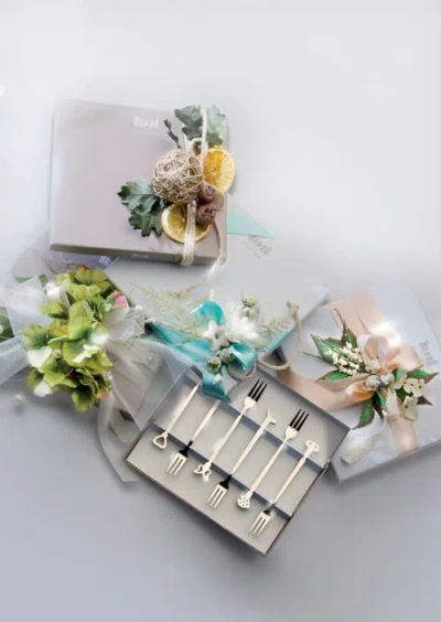 Mepra Evento 6-piece Mini Forks Gift Set In Silver