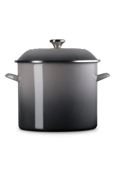 Le Creuset 16-quart Enameled Stainless Steel Stock Pot In Oyster