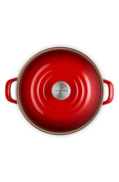 Le Creuset 16-quart Enameled Stainless Steel Stock Pot In Cerise