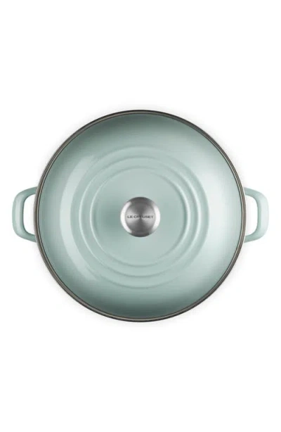 Le Creuset 16-quart Enameled Stainless Steel Stock Pot In Sea Salt