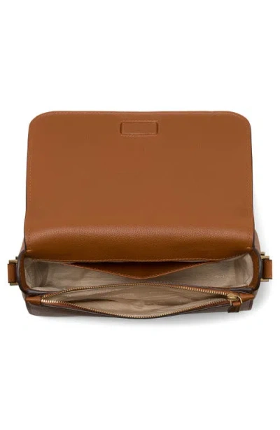 Kate Spade New York Small Liv Pebble Leather Flap Crossbody Bag In Cavern Clay