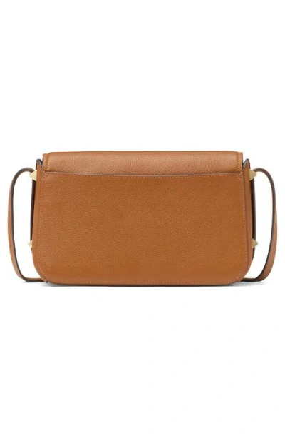 Kate Spade New York Small Liv Pebble Leather Flap Crossbody Bag In Cavern Clay