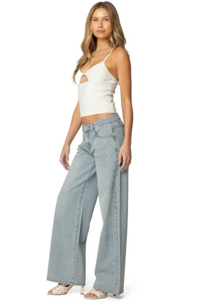 Edikted Liana Cut Out Tank Top In Cream