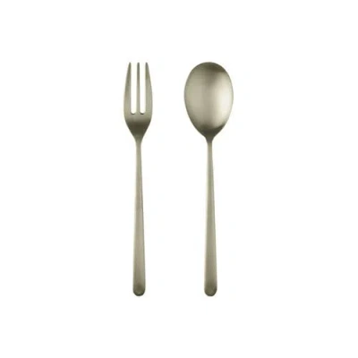 Mepra Linea Ice Serving Set In Ice Champagne